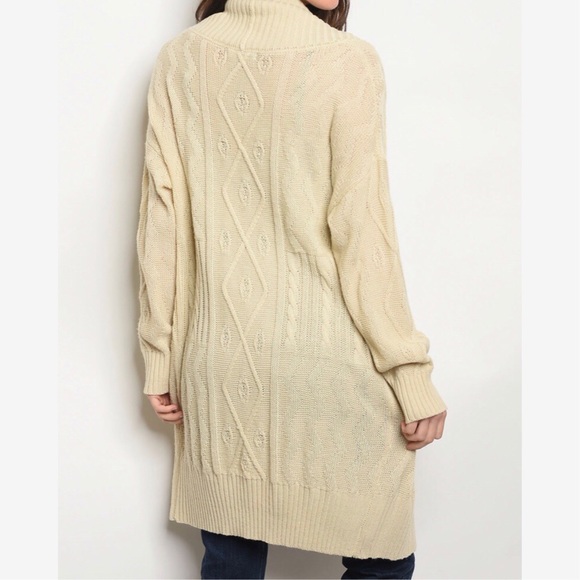 LAST3️⃣//CREAM SWEATER KNIT CARDIGAN - Picture 4 of 11